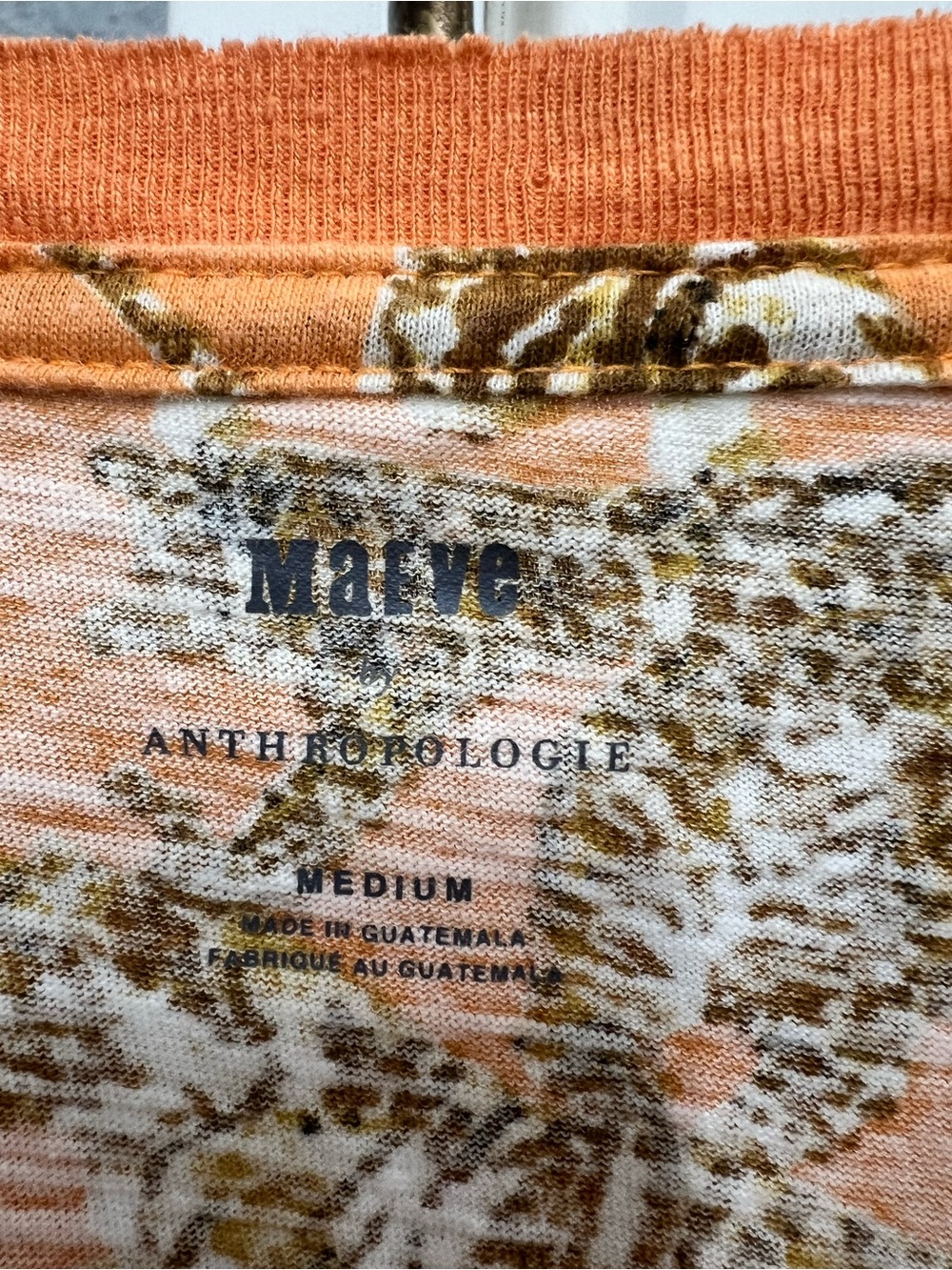 Maeve by Anthropologie Big Cat Print Boxy Tee - Picture 6 of 7